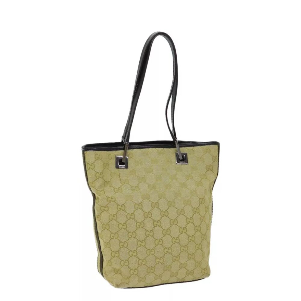 GUCCI GG Canvas Sherry Line Hand Bag Beige Brown - Picture 1 of 7